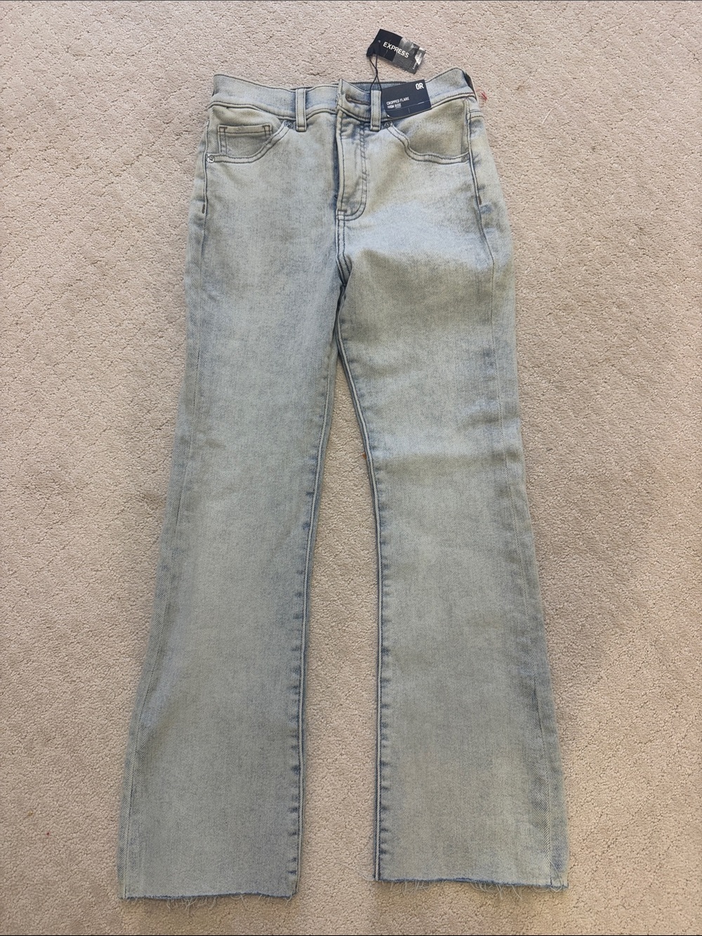 NWT Express Light Blue Flare Jeans